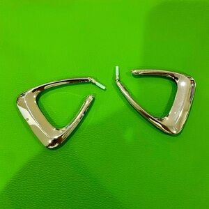 Elegant Silver Hoop Earrings
